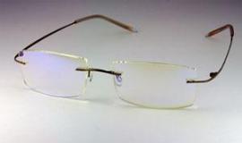 Alis96 Компьютерные Федоровские очки релаксационные комбинированные в титановой оправе в футляре с салфеткой (Арт.AF001)