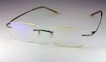 Alis96 Компьютерные Федоровские очки релаксационные комбинированные в титановой оправе в футляре с салфеткой (Арт.AF001)